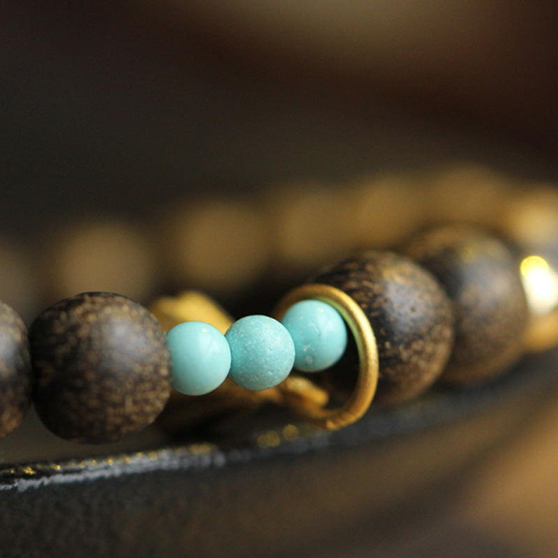 Agarwood Lotus Strength Bracelet for Balance & Calm