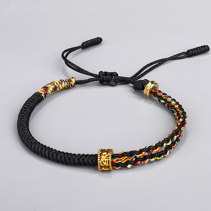 Om Mani Padme Hum Protection String Bracelet Unisex