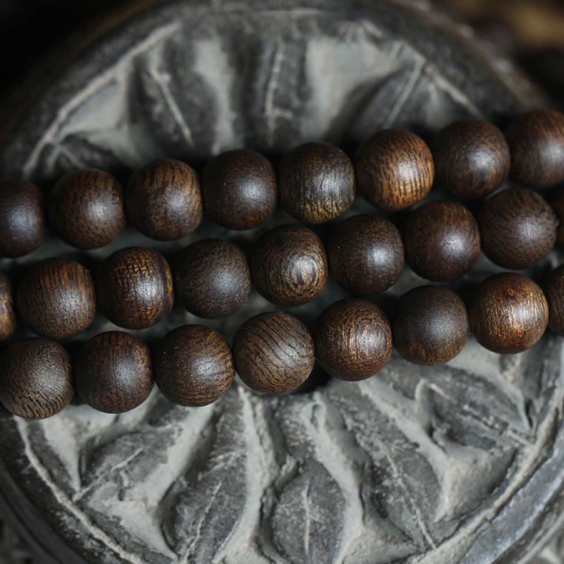 Rare Brunei Agarwood Bracelet with Pure Gold Beads