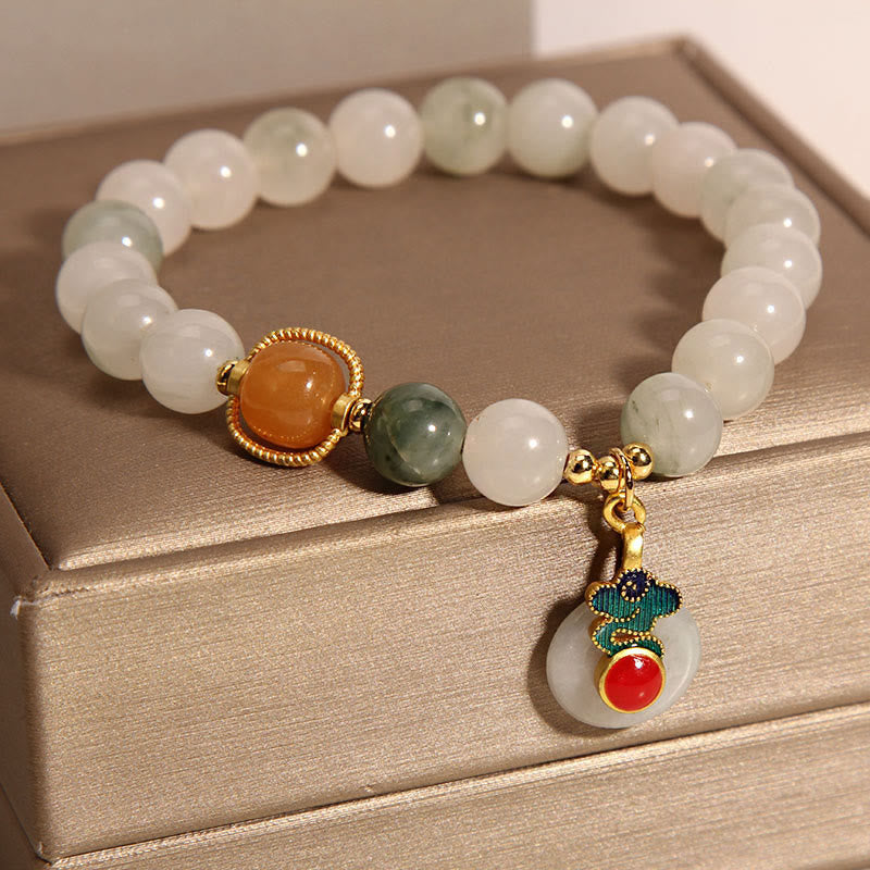 Jade Auspicious Clouds Prosperity Bracelet for Women