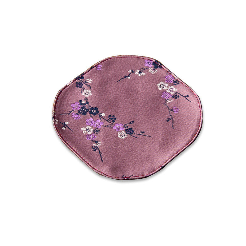 Sea Wave Bamboo Plum Blossom Brocade Tea Mat 48x22cm Zen Decor