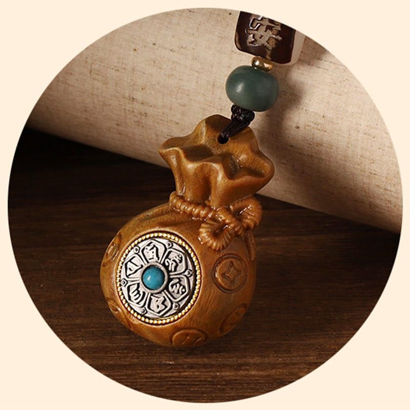 Small Leaf Red Sandalwood Green Sandalwood Protection Hanging Decor