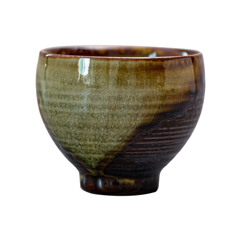 Retro Brown Ceramic Zen Teacup 130ml Meditation Cup