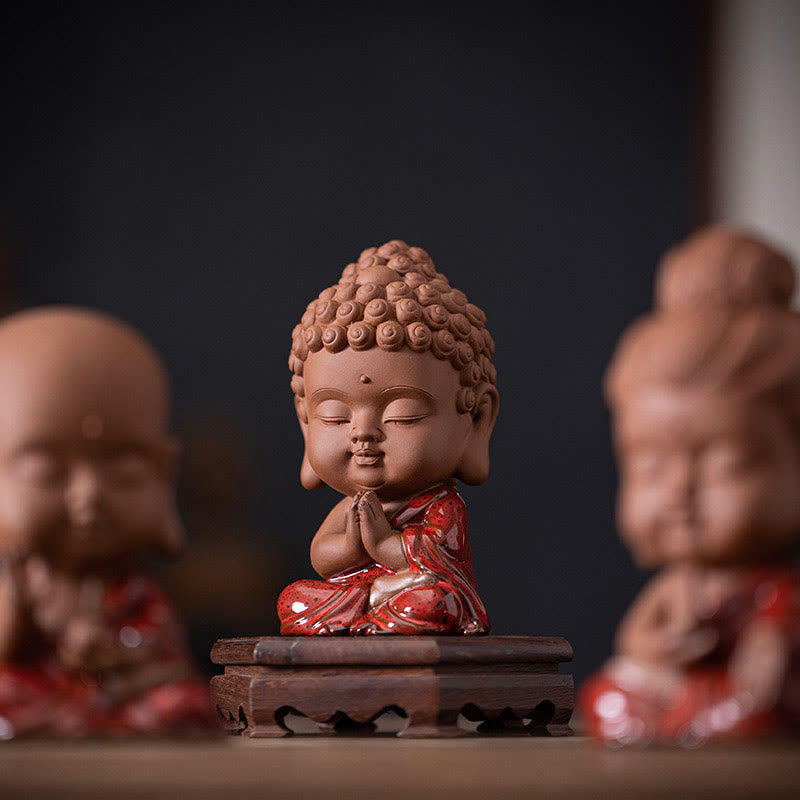 Ceramic Buddha Statue Set | Mini Gautama & Bodhisattvas