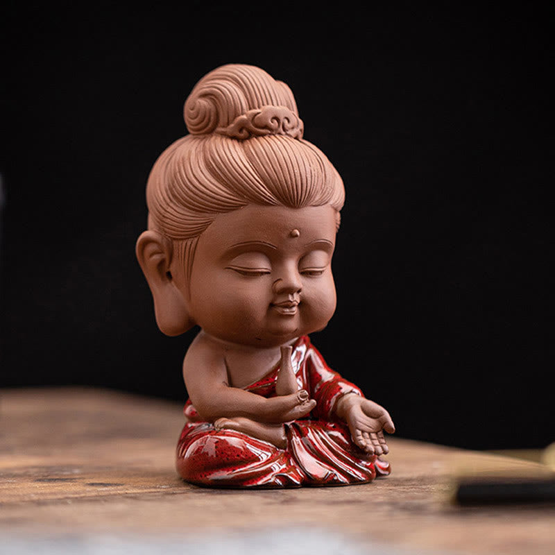 Ceramic Buddha Statue Set | Mini Gautama & Bodhisattvas
