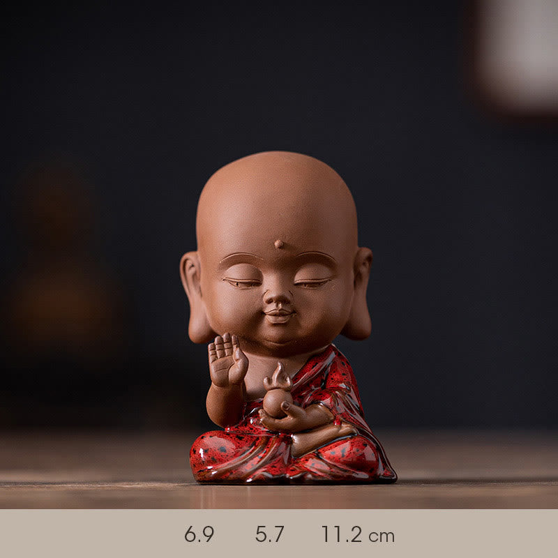 Ceramic Buddha Statue Set | Mini Gautama & Bodhisattvas