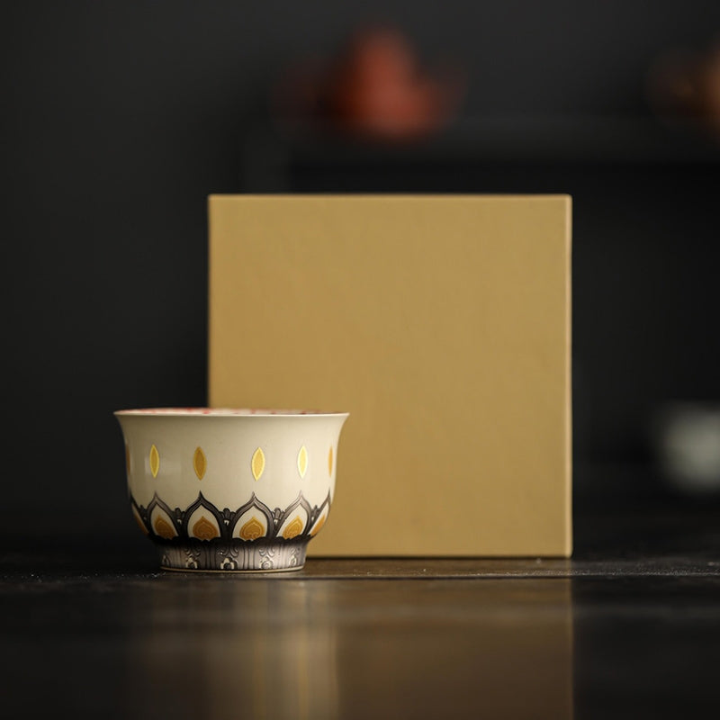 Ceramic Chinese Tea Cup 100ml Dunhuang Thousand Buddhas