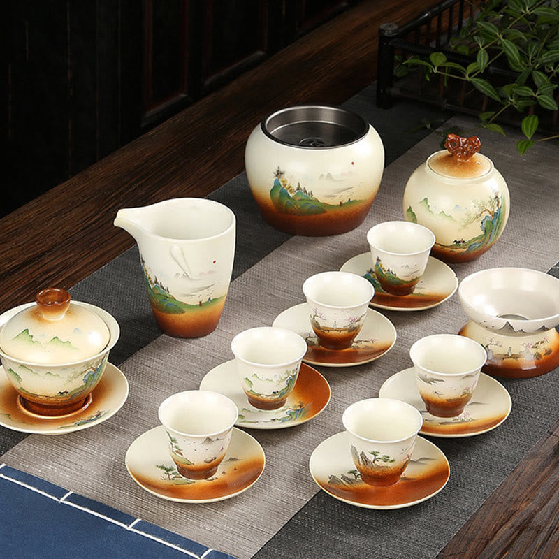 Ceramic Gaiwan Tea Cup With Lid | Zen Decor 100-130ml