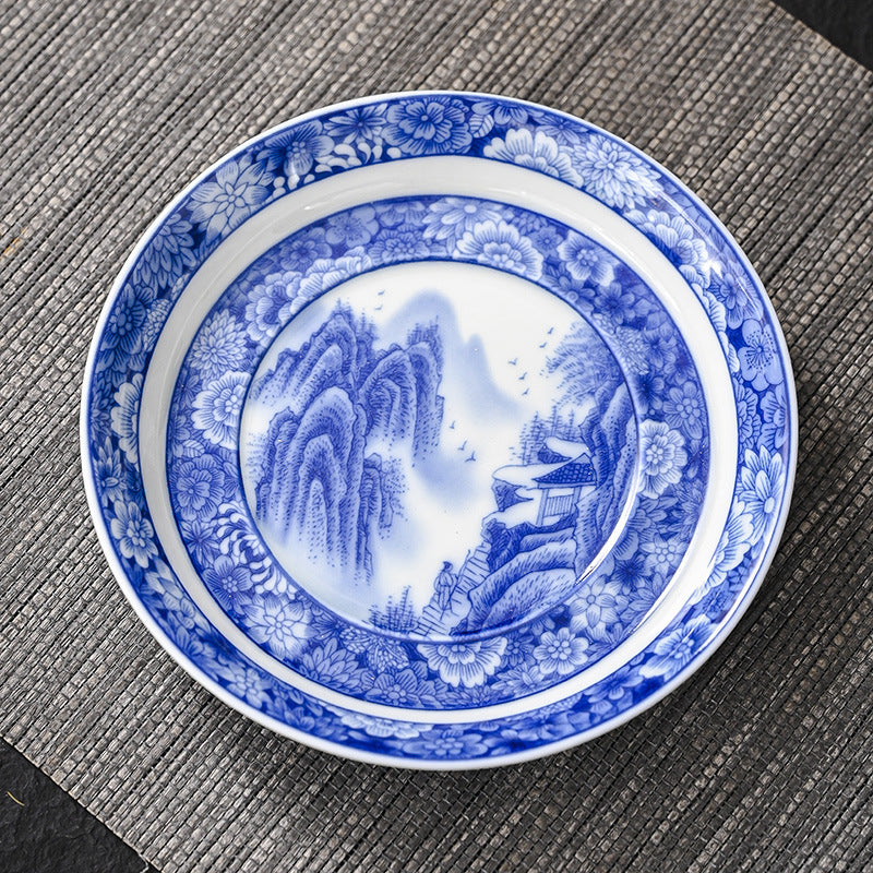 Ceramic Jingdezhen Dragon Phoenix Gaiwan Tea Cup 170ml