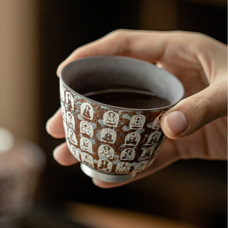 Ceramic Zen Tea Cup 100ml with Gift Box - Meditation Decor