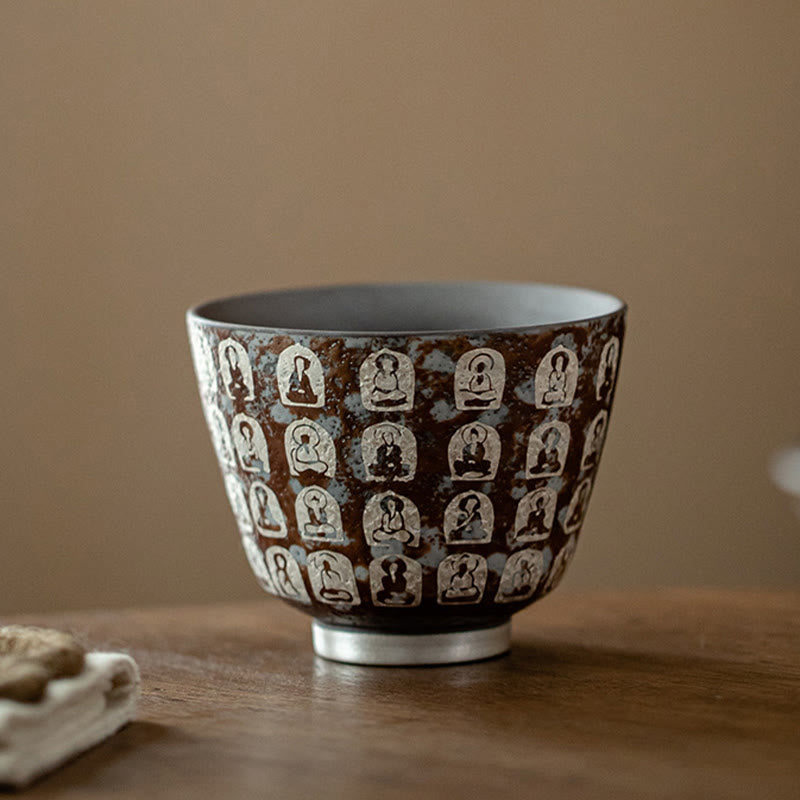 Ceramic Zen Tea Cup 100ml with Gift Box - Meditation Decor