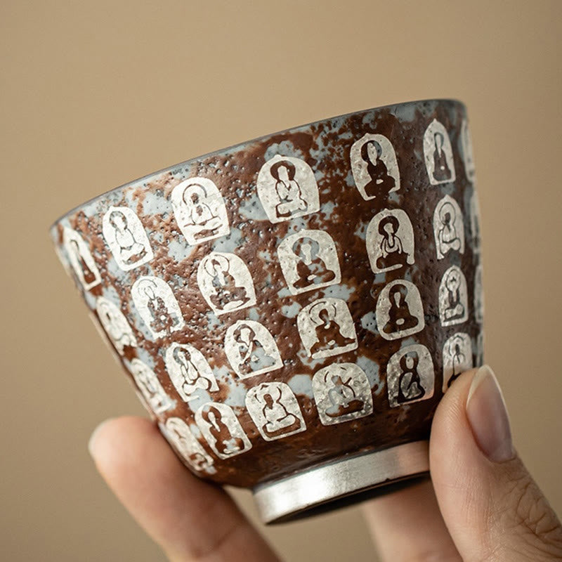 Ceramic Zen Tea Cup 100ml with Gift Box - Meditation Decor