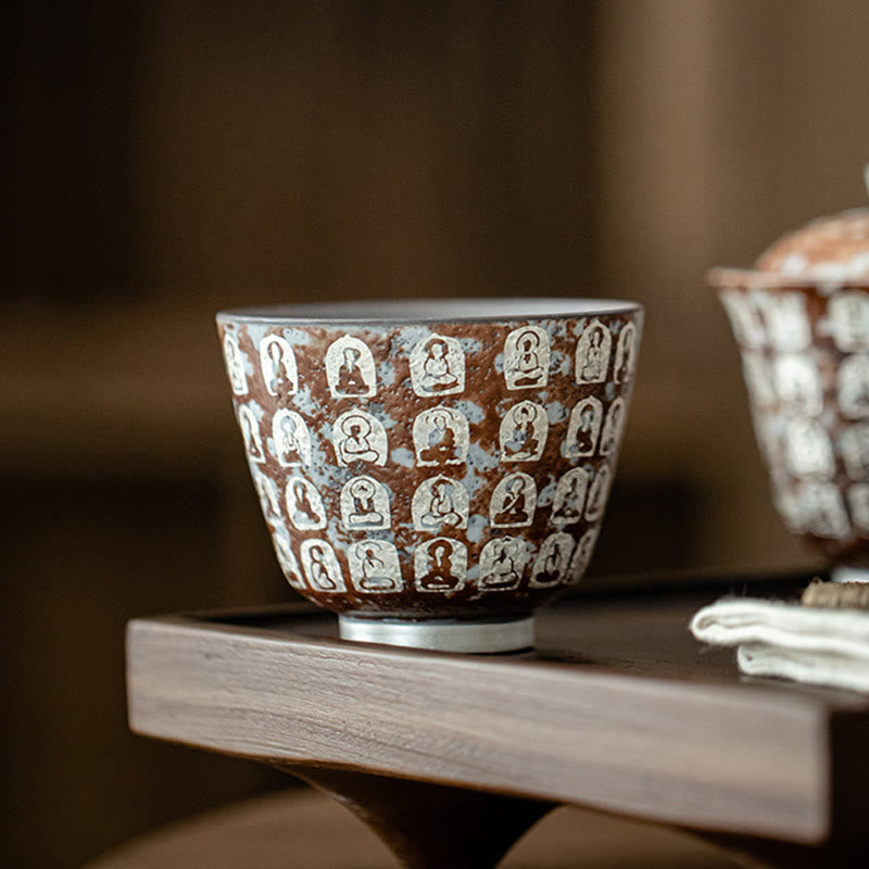 Ceramic Zen Tea Cup 100ml with Gift Box - Meditation Decor