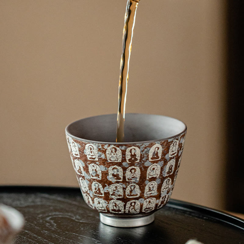 Ceramic Zen Tea Cup 100ml with Gift Box - Meditation Decor