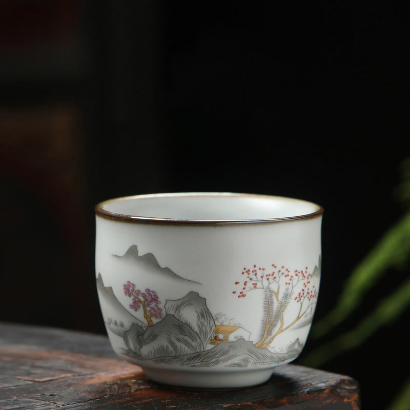 Ceramic Zen Tea Cup 130ml | Natural Landscape Designs