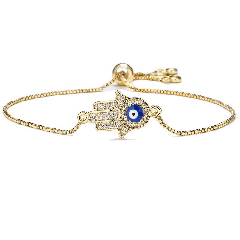 Copper Evil Eye Protection Bracelet for Courage and Luck