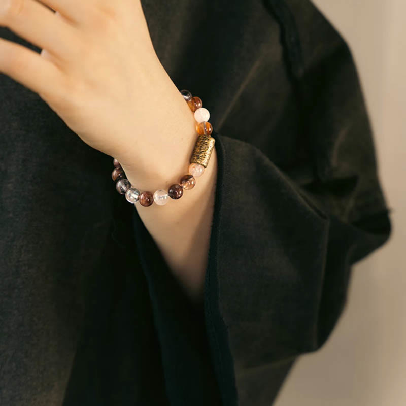 8mm Clear Quartz Protection Bracelet for Mental Clarity