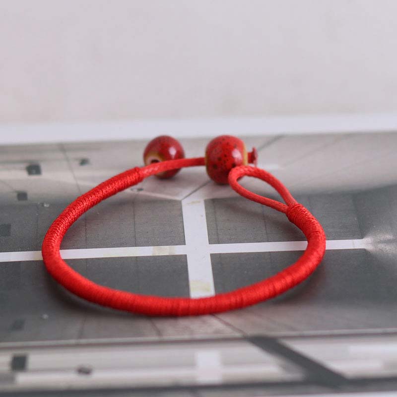 Adjustable FengShui Red String Bracelet for Luck & Protection
