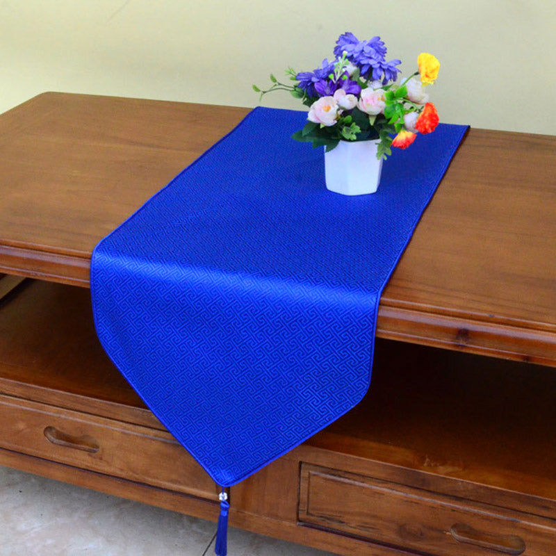 Tibetan Prayer Altar Table Runner with Dragon & Vajra