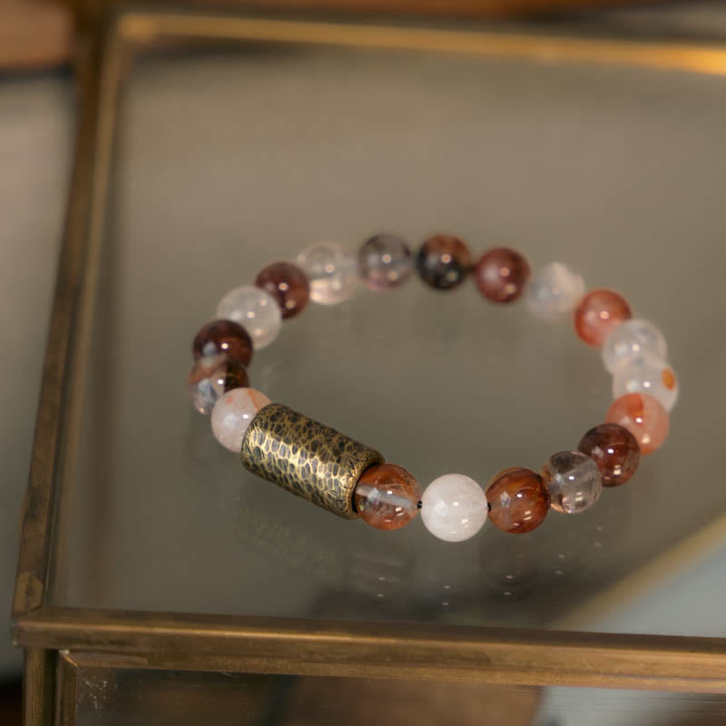 8mm Clear Quartz Protection Bracelet for Mental Clarity
