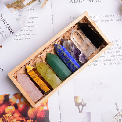 Chakra Crystal Tower Kit for Meditation and Harmony