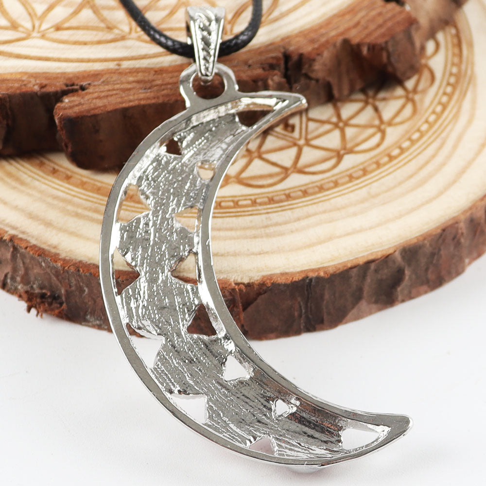 Chakra Healing Pendant | 7 Chakra Crystals Moon Necklace