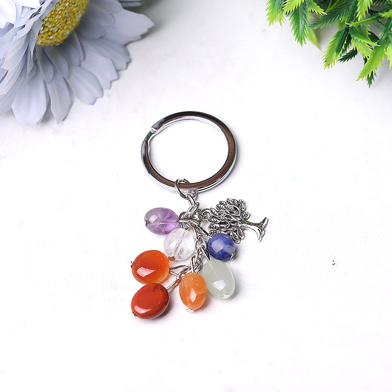 Chakra Key Chain Spiritual Jewelry for Energy Balance