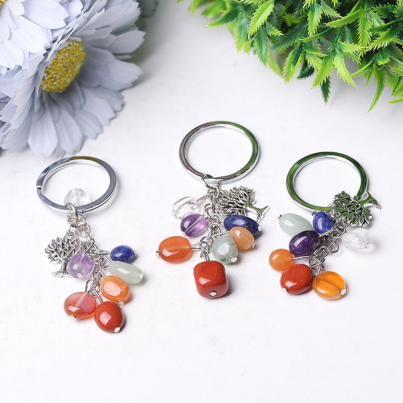 Chakra Key Chain Spiritual Jewelry for Energy Balance