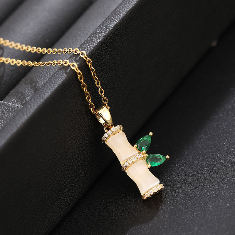 Chalcedony Harmony Necklace 18K Gold Plated Spiritual Pendant