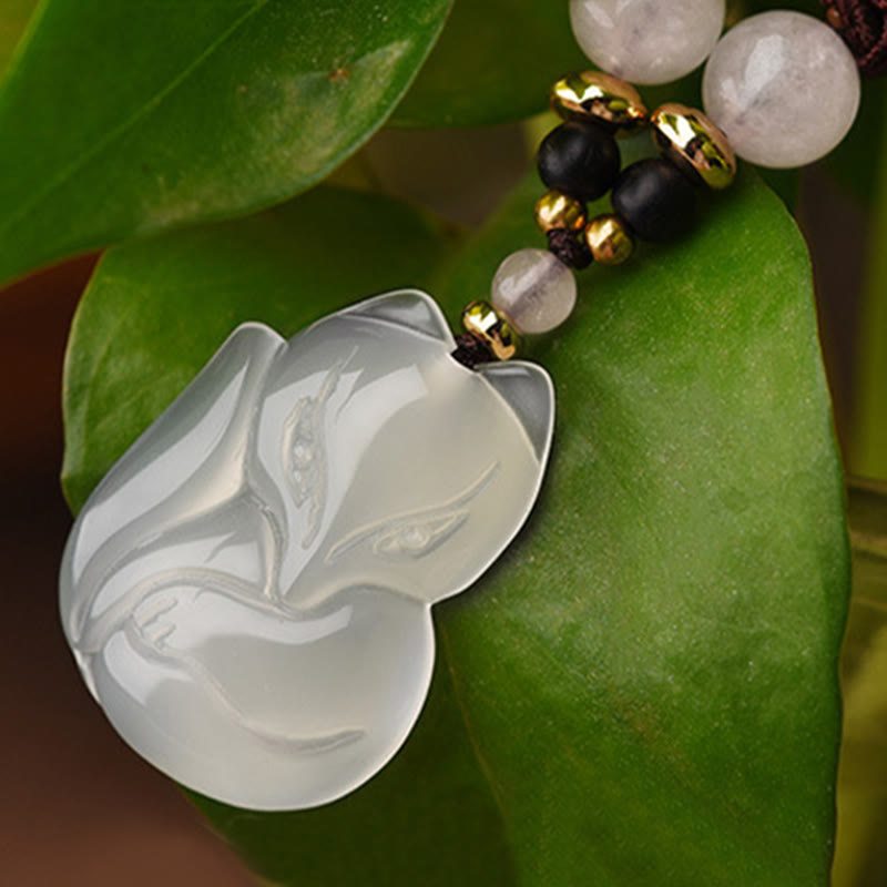 Chalcedony Pink Crystal Harmony Necklace 60cm Unisex