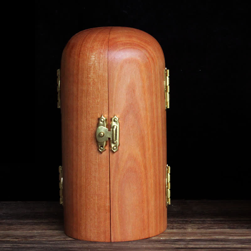 Cherry Wood Avalokitesvara Kwan Yin Buddha Altar Decoration