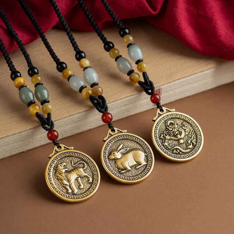 Chinese Zodiac Blessing Necklace | Wealth & Fortune Charm