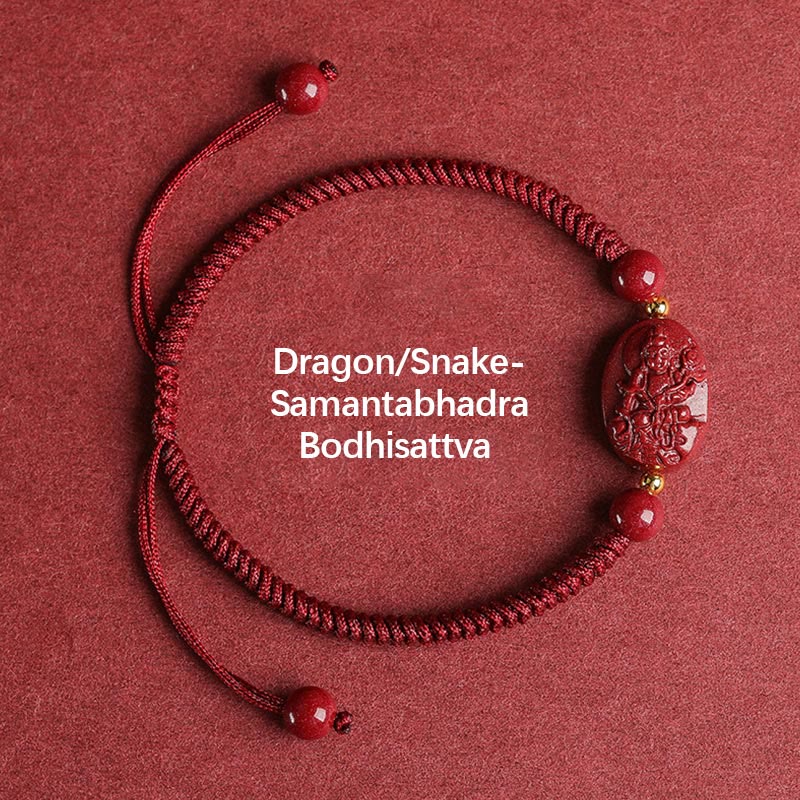 Chinese Zodiac Cinnabar Protection Bracelet Unisex
