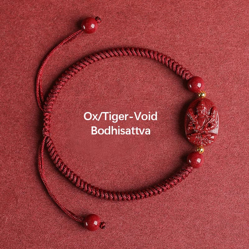 Chinese Zodiac Cinnabar Protection Bracelet Unisex