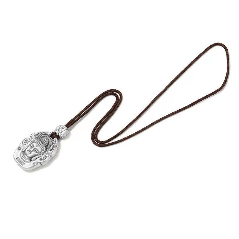 Chinese Zodiac Compassion Necklace with Om Mani Padme Hum Pendant