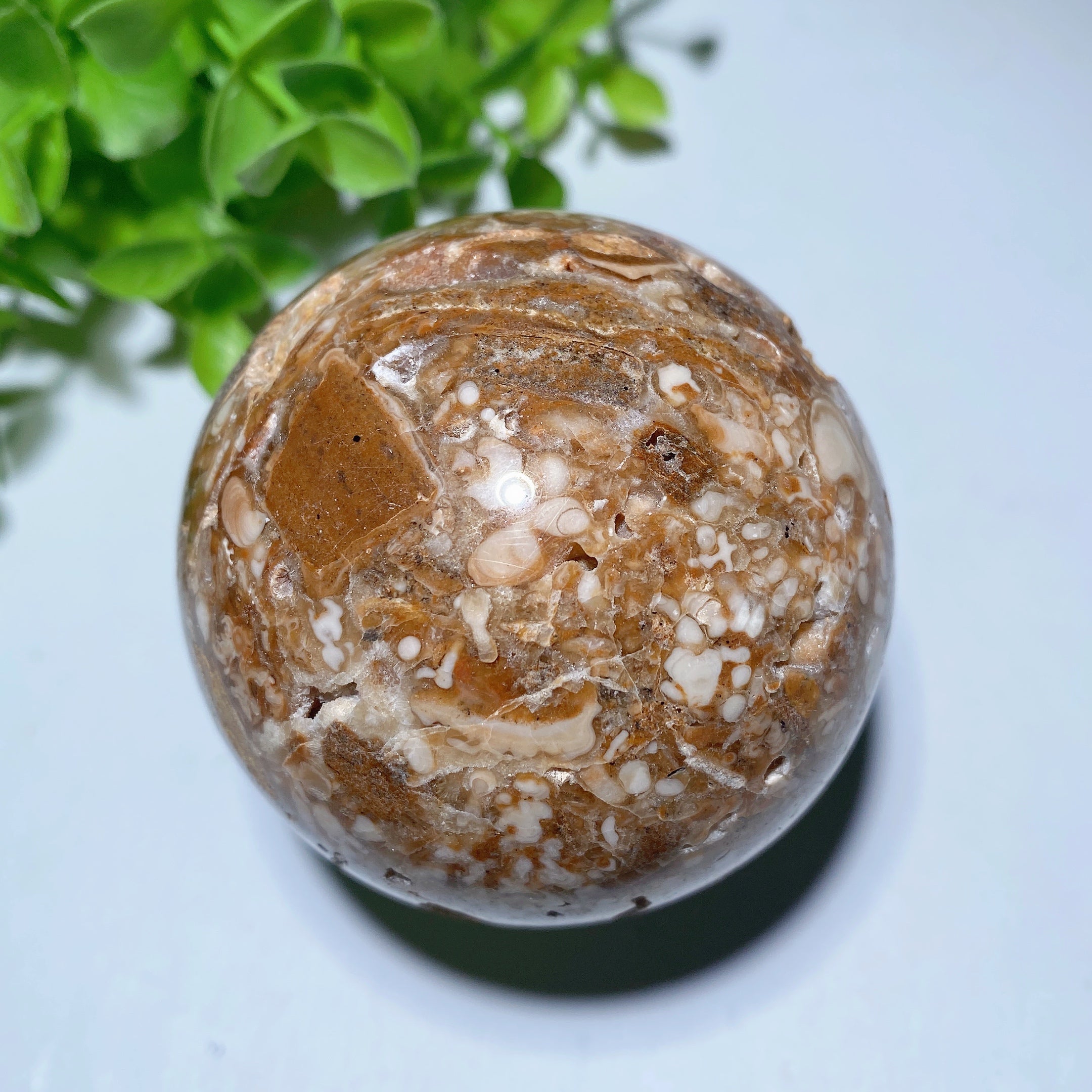 Chocolate Calcite Sphere 2-4 Inch Natural Healing Crystal