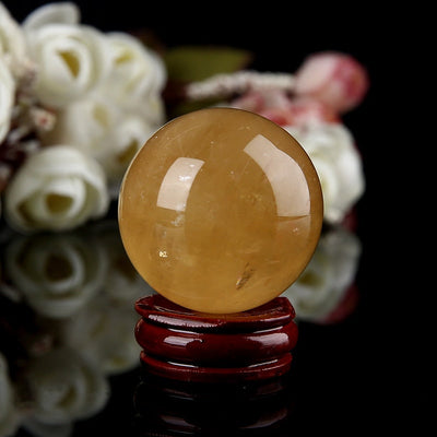 Citrine Abundance Sphere - Manifest Joy & Clarity