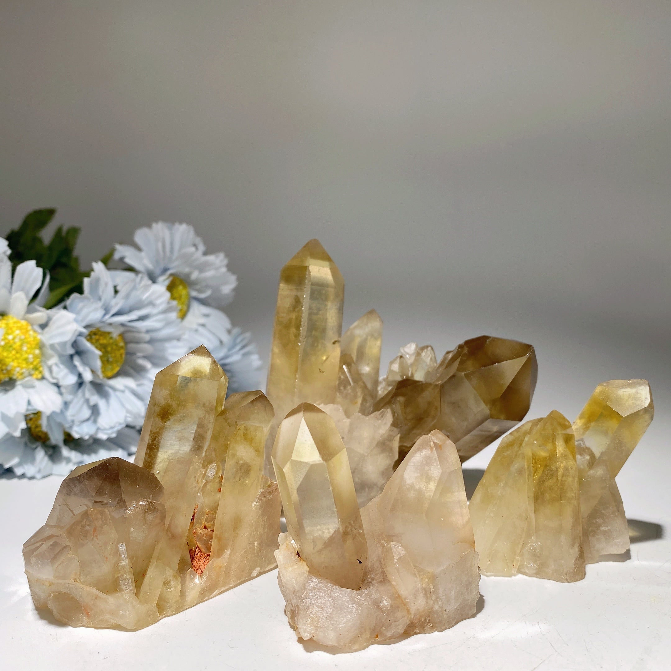 Citrine Crystal Clusters 2-4 Inch Healing Stones