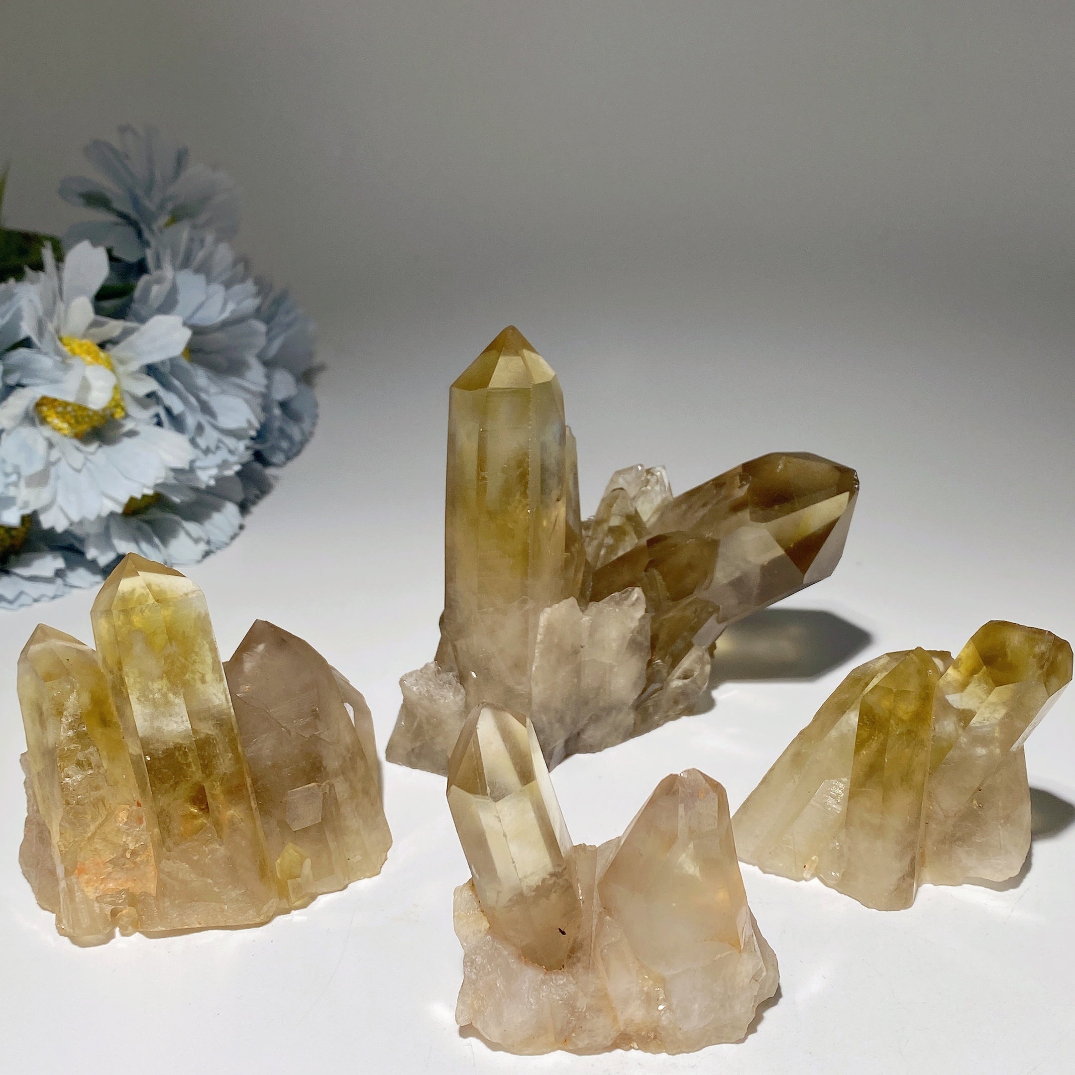 Citrine Crystal Clusters 2-4 Inch Healing Stones