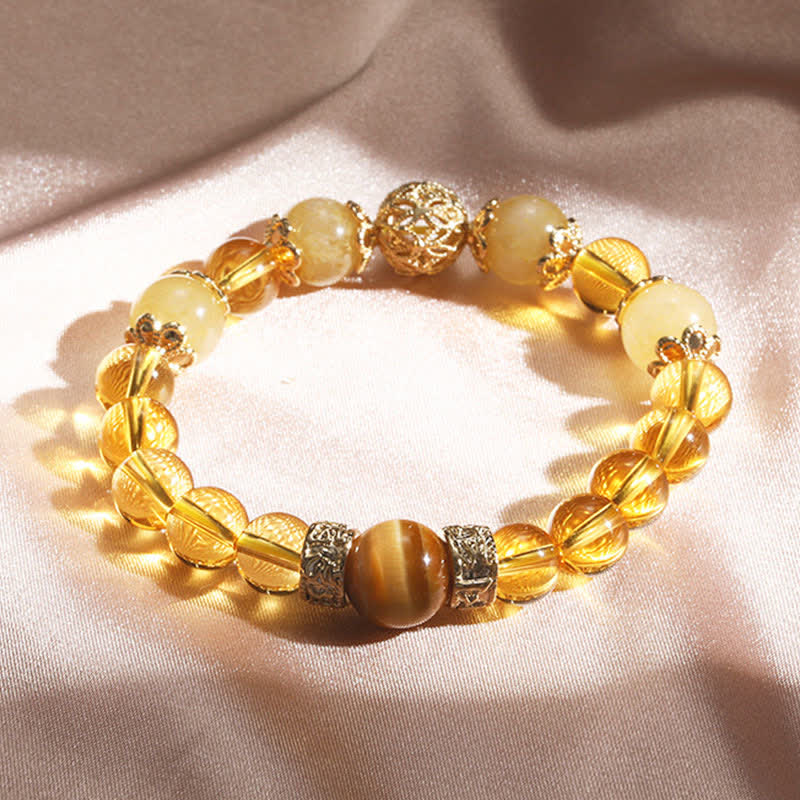 Citrine Generosity Prosperity Bracelet 16cm Elastic