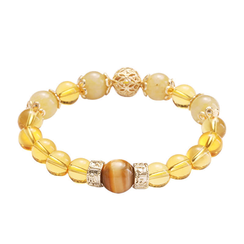 Citrine Generosity Prosperity Bracelet 16cm Elastic
