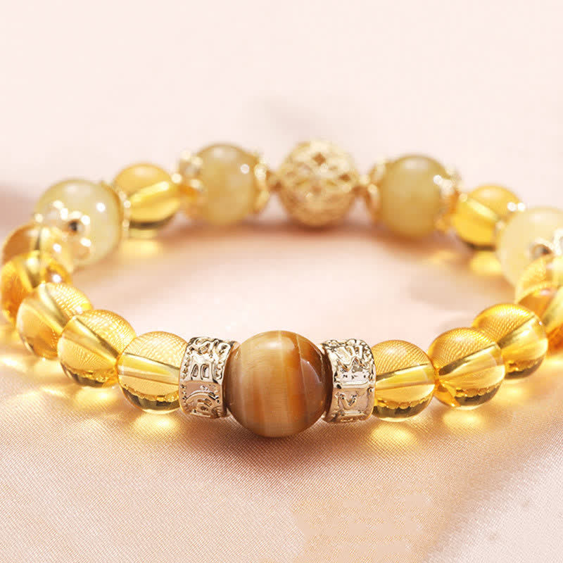 Citrine Generosity Prosperity Bracelet 16cm Elastic