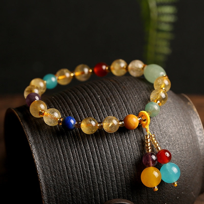 Citrine Jade Bracelet - Prosperity and Abundance