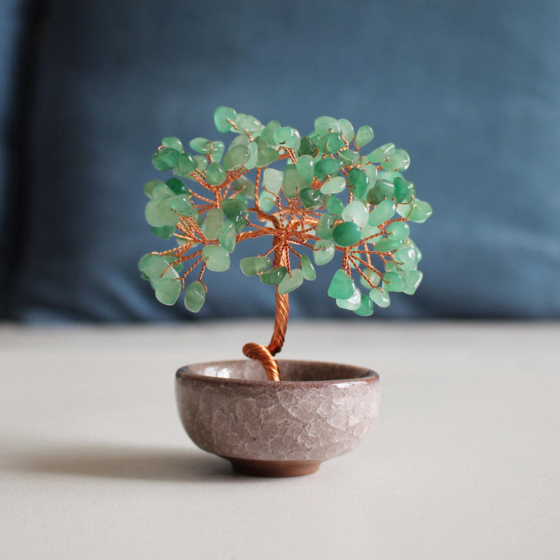 Citrine Zen Decor Crystal Prosperity Tree Home 6-7cm