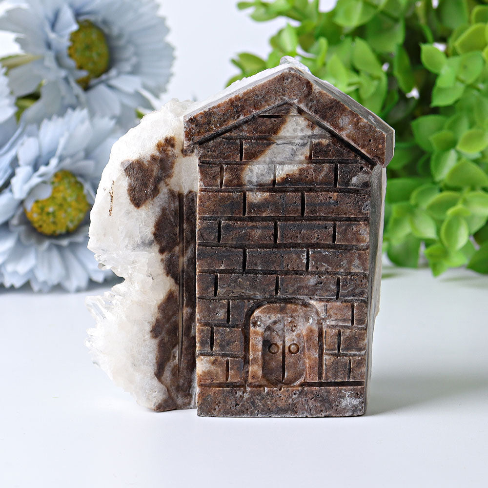Clear Quartz Cluster House 2.3-4.5 Inch Spiritual Decor