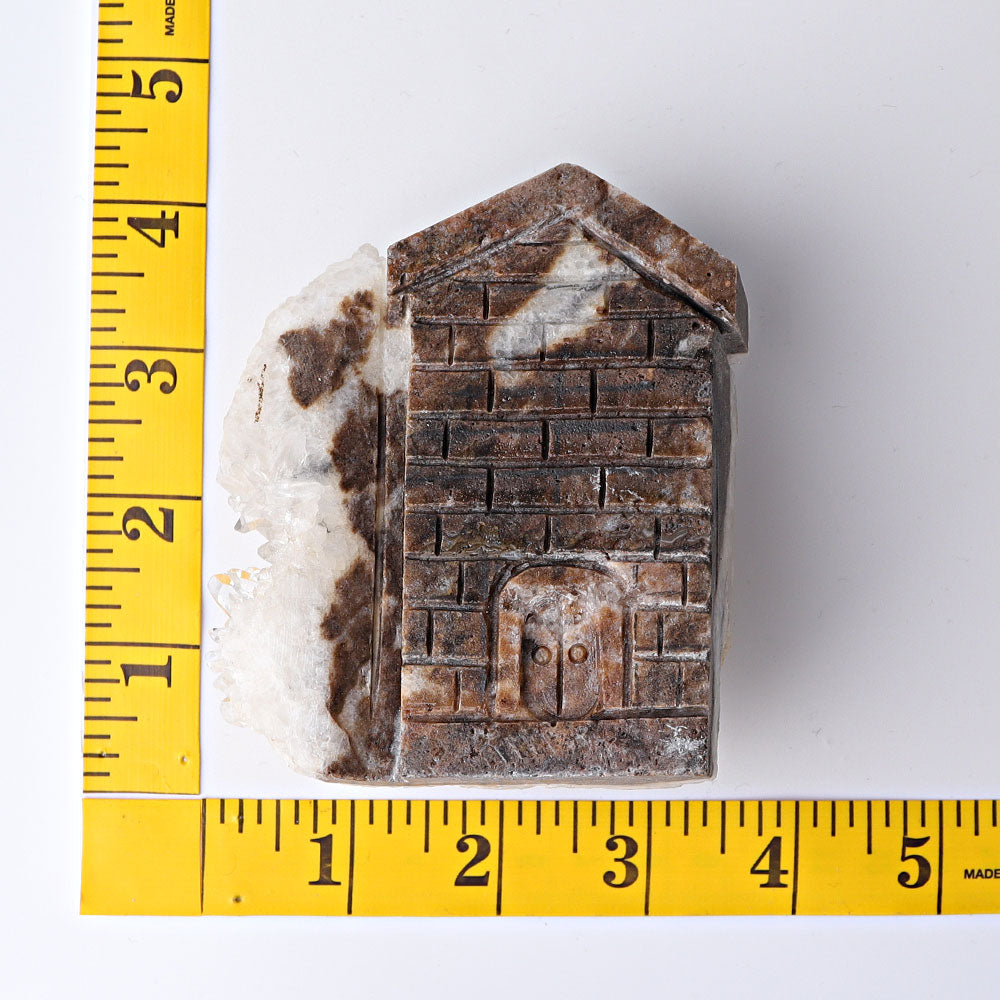 Clear Quartz Cluster House 2.3-4.5 Inch Spiritual Decor