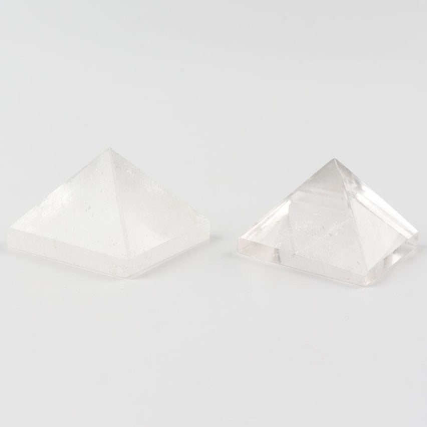 Clear Quartz Crystal Pyramid Carving 1.15 Inch Healing Tool
