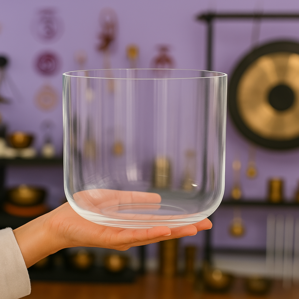 Crystal Singing Bowl for Chakra Healing & Meditation