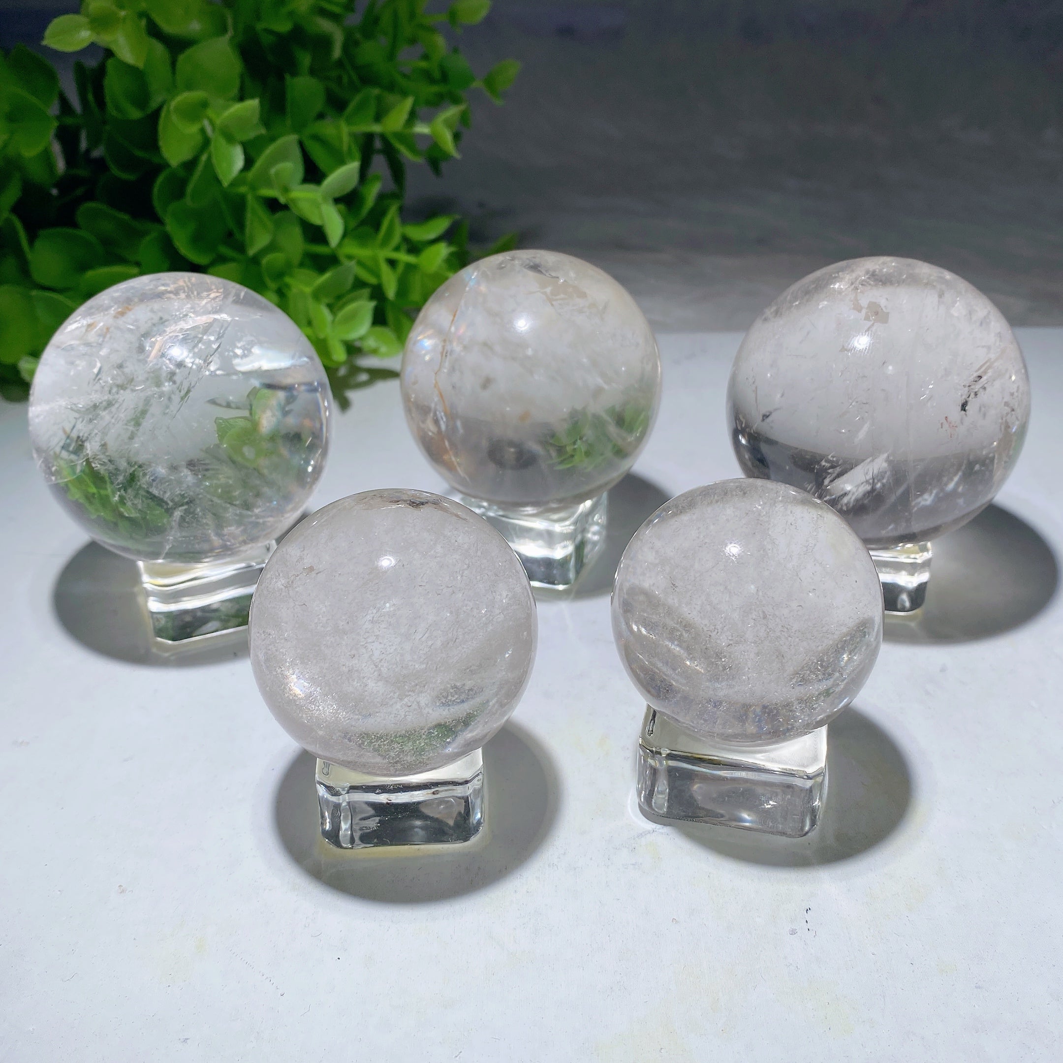 Clear Quartz Crystal Sphere 1.3-2.5 Inch Healing Orb