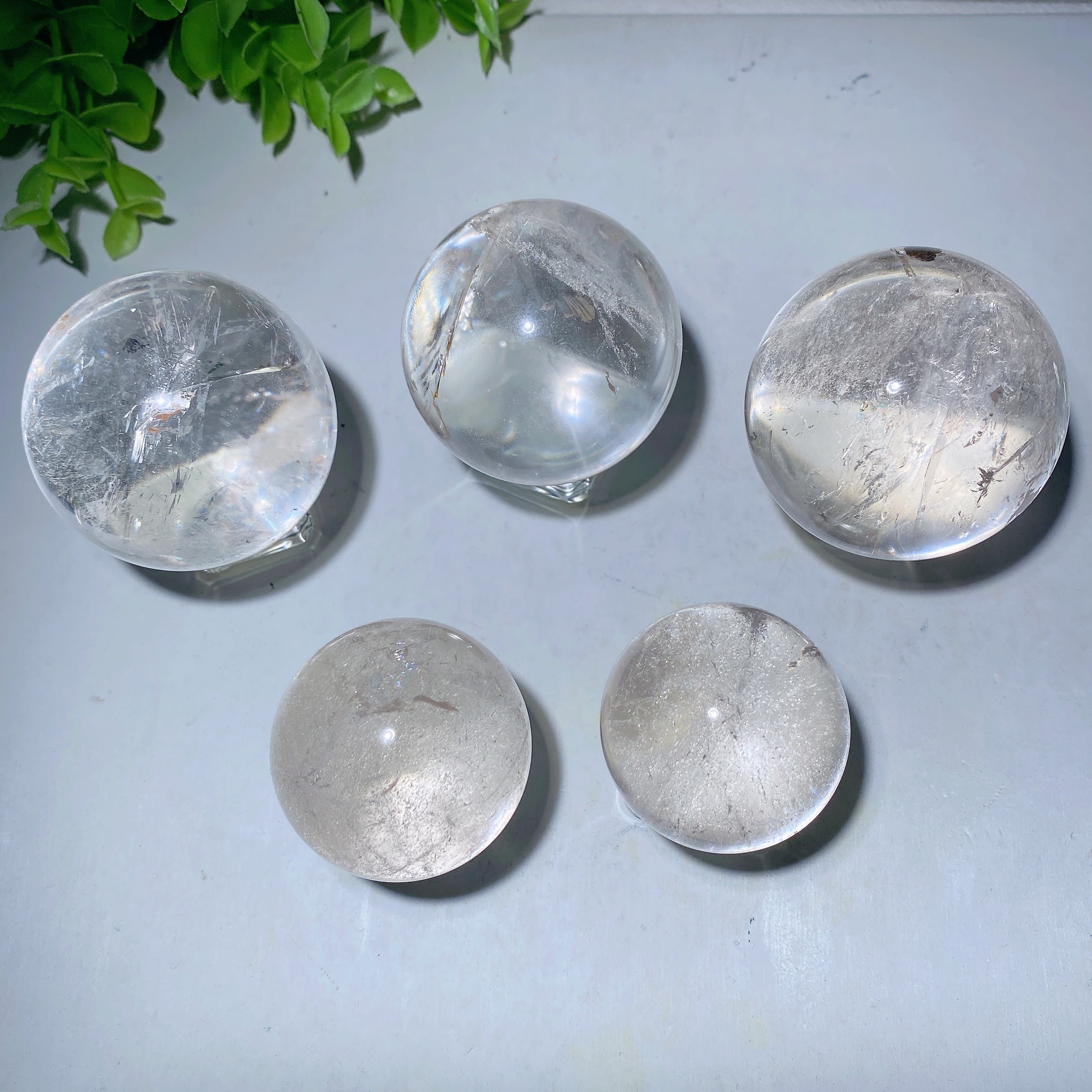 Clear Quartz Crystal Sphere 1.3-2.5 Inch Healing Orb